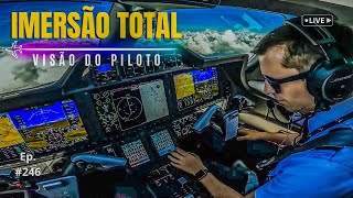 POUSANDO em CONGONHAS  Experiência Imersiva  EMBRAER PHENOM 300E [upl. by Nuawed]