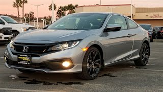 2019 Civic Sport Coupe FIRST LOOK 2019 Civic Sport Coupe review [upl. by Attenat]