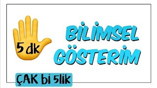 5 dkda Bilimsel Gösterim  8 Sınıf [upl. by Inhsor]