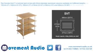 Quadraspire SVT SunokoVent HiFi Stand which is available from Movement Audio [upl. by Clay635]