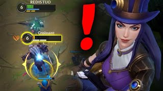 Wild Rift Caitlyn Dragon Lane Gameplay in Season 12 Build amp Runes [upl. by Elleoj]