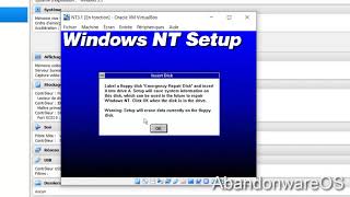 Windows NT 31 VirtualBox Installation amp Configuration  Download [upl. by Annoel]