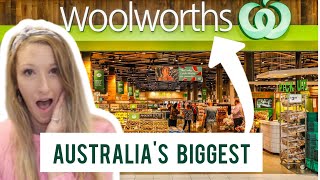 AUSTRALIAS BIGGEST WOOLWORTHS SHOP WITH ME amp WOOLWORTHS GROCERY HAUL [upl. by Haym]