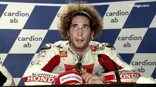 Marco Simoncelli interview after the Brno GP [upl. by Eiderf]