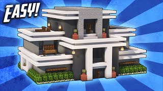 Minecraft How To Build A Modern Mansion House Tutorial 45 [upl. by Gerk]