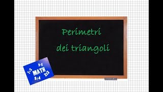 Perimetro dei triangoli [upl. by Hgiel]