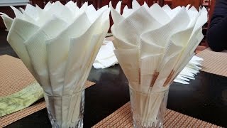 OrigamiPaper How To Make a Napkin tissue paper  creative ways to fold paper napkins [upl. by Yblocaj539]