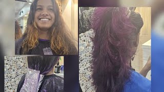 I Tried Mauve Purple Hair Color On My Client [upl. by Llegna]