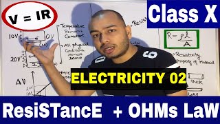 ICSECBSE CLASS 10th Current Electricity 02 OHMs LaW amp RESiSTANCE english [upl. by Elbert]