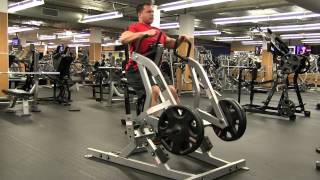 Horizontal Grip Hammer Strength IsoLateral Row [upl. by Ricardama]