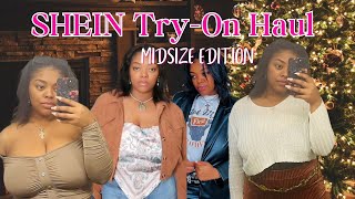 SHEIN HAUL  Midsize edition SHEIN try on haul [upl. by Norha]