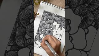 Easy Sketchbook Doodle DIY Art satisfying relaxing doodle art youtubeshorts shorts [upl. by Keith]