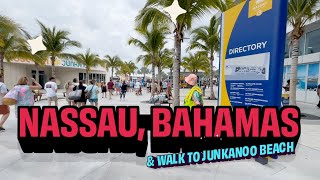 Nassau New 2024 Port  Bahamas and Junkanoo beach [upl. by Neik]