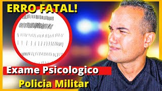 Exame Psicológico Policia Militar COMO FUNCIONA OS EXAMES PSICOLÓGICOS PARA O CONCURSO DA PM [upl. by Ilrak]