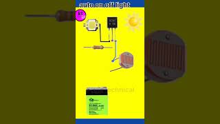 Night Automatic on light Dark deductor Circuit diagram  shorts [upl. by Emil]