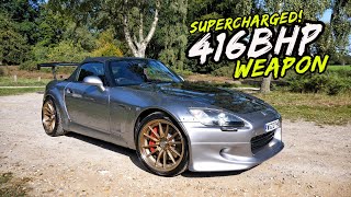 THIS HKS SUPERCHARGED 416BHP HONDA S2000 SCREAMS TO 9K RPM [upl. by Rogerson]