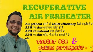 BESTS OF BOE  RECUPERATIVE AIR PREHEATER  SIZE OF APH  FINNED TUBE APH  BOILER ACCESSORIES [upl. by Shargel736]