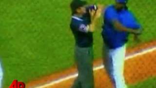 Jose Offerman Banned After Punching Umpire [upl. by Aisetra]