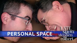 John Oliver Gets Into Stephens Personal Space [upl. by Sand]