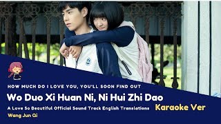 KARAOKE  ENG SUB Wo Duo Xi Huan Ni Ni Hui Zhi Dao How Much Do I Like You I Dont Know [upl. by Malarkey225]