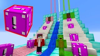 Playing THE MOST DANGEROUS LUCKY BLOCK RACE in Minecraft [upl. by Seedman]