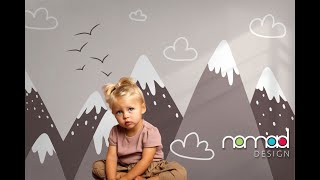 Papier peint mural autocollant Enfant  Nomad Design [upl. by Avrenim]