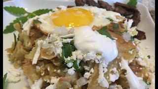 CHILAQUILES VERDES  DELICIOSA RECETA [upl. by Wolcott]