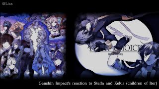 Genshin Impacts reaction to Stelle and Caelus as children of Aether  honkai star rail [upl. by Bean]