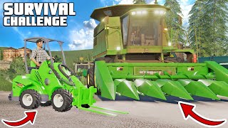 NEW MINI LOADER CROP GATHERING DAY  Survival Challenge  Episode 61 [upl. by Valer776]