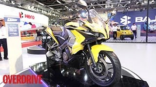 Bajaj Pulsar SS400 revealed at the 2014 Auto Expo [upl. by Emrich159]