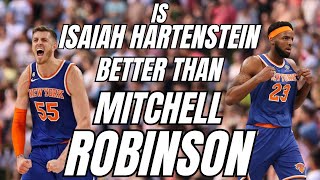 IS ISAIAH HARTENSTEIN BETTER THAN MITCHELL ROBINSONKNICKS DEFEAT BULLS POST GAME REVIEW [upl. by Ujawernalo]