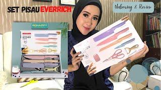 MAMA SHANUM UNBOXING amp REVIEW SET PISAU EVERRICH  KNIFE SET  EVCRIVERH [upl. by Korff441]