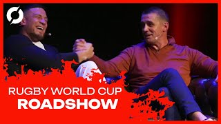 SONNY BILL WILLIAMS The art of the offload  Rugby World Cup Roadshow LIVE at Vicar Street [upl. by Gault]