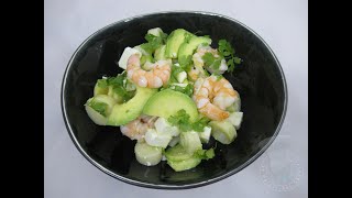 Recette de salade avocat coeurs de palmier [upl. by Davison]