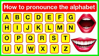 Alphabet pronunciation 👄🇬🇧  How to pronounce the alphabet letters correctly  British English [upl. by Eenattirb]