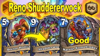 My NEW Shudderwock Shaman Deck Is Actually Good MiniSet Showdown in the Badlands  Hearthstone [upl. by Suolkcin]