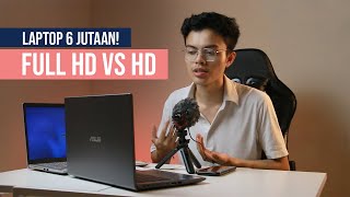 Layar FULL HD VS HD Bedanya apa sih  Laptop 6 jutaan [upl. by Aneetak916]