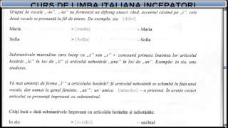 Curs de limba Italiana incepatori temadictionar  Lectia 1 [upl. by Japha]