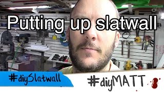 Making an enormous upgrade to my shop by hanging slatwall [upl. by Akeemaj]