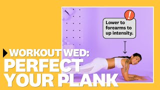 How To Perfect Your Plank With Betina Gozo  WorkoutWednesday  Womens Health [upl. by Theodora443]