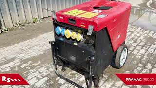 PRAMAC P6000  6kVA DIESEL GENERATOR  RS MACHINERY HIRE AND SALE [upl. by Derriey]