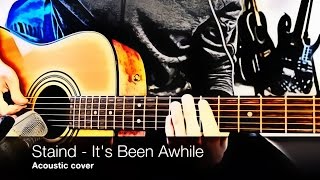 Staind  Its Been Awhile acoustic cover lession tab [upl. by Friedrick]