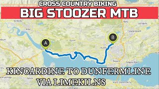 Kincardine To Dunfermline Via Limekilns Fife Coastal Path Fife mtb 3182018 AERIAL MAP VIEW [upl. by Alaecim]