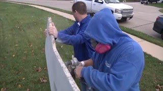 Granite Countertop Installation Video 3 cooktop cutouts [upl. by Valerlan]