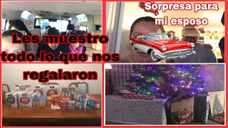 vlogmas 8 🎄Sorpresa para mi esposo 😉🎄 Les muestro todo lo que nos regalaron 🎁 [upl. by Teerprah]