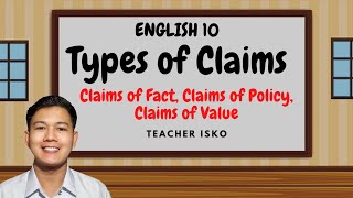 Types of Claims Claim of Fact Claim of Policy and Claim of Value  Teacher Isko [upl. by Zamir613]