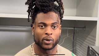 DAVANTE ADAMS SPEAKS ON WEEK 1 LOSS AT CHARGERS SAYS quotI DONT GET INTO THATquot ON 4TH DOWN CALL [upl. by Highams]