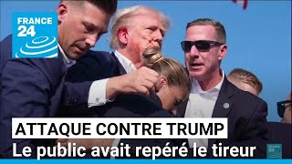 Tentative dassassinat de Trump le tireur avait été repéré par le public avant quil passe à lacte [upl. by Margo]