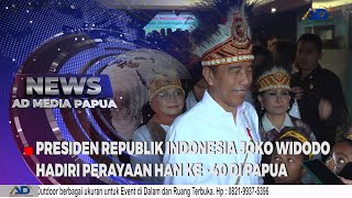 PRESIDEN REPUBLIK INDONESIA JOKO WIDODO HADIRI PERAYAAN HAN KE  40 DI PAPUA [upl. by Eehc]