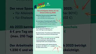 VIDEO FÜR SPÄTER SPEICHERN Steuer 2023 [upl. by Amato]